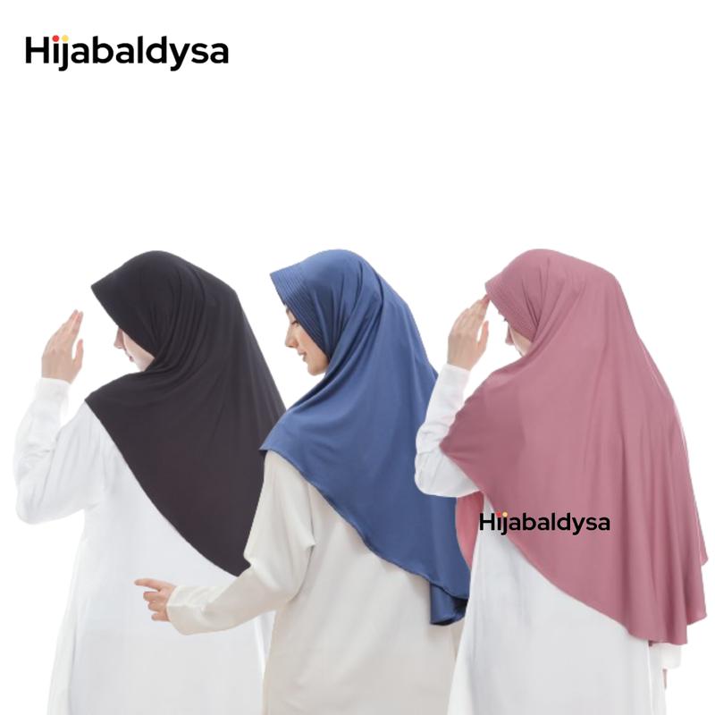 Hijab Instan Bergo ALEESHA Santai Sore Hari Bisnis Nyaman Lembut Muslim Kerudung Empat Segi Panjang Segitiga 9