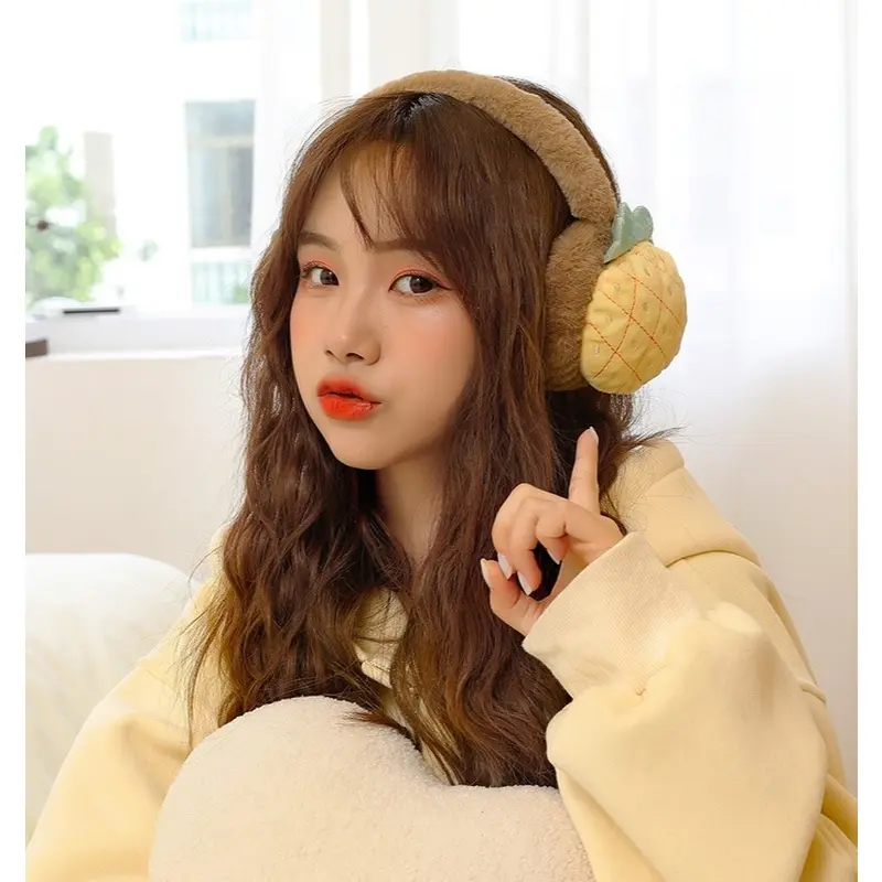 Bịt Tai Giữ Ấm Mùa Đông Cho Trẻ Em và Người Lớn Hình Hoa Quả, Động Vật Dễ Thương Ngộ Nghĩnh 8