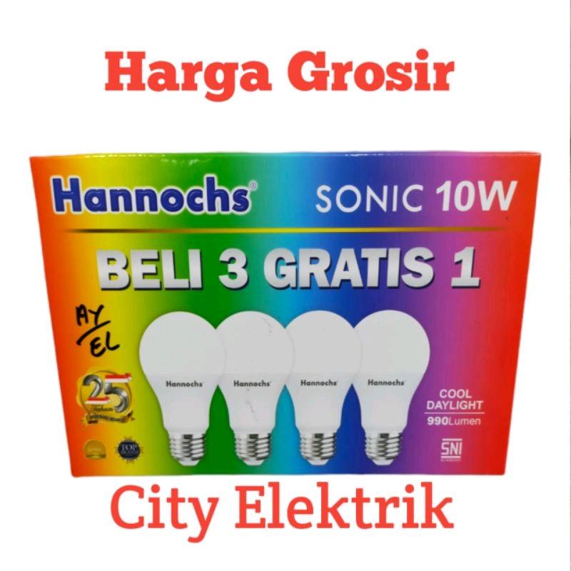 Hannochs Lampu LED Sonic BELI 3 GRATIS 1 ( 4pc ) 6 Watt, 10 Watt, 13 Watt,  Bergaransi 1 Tahun 1