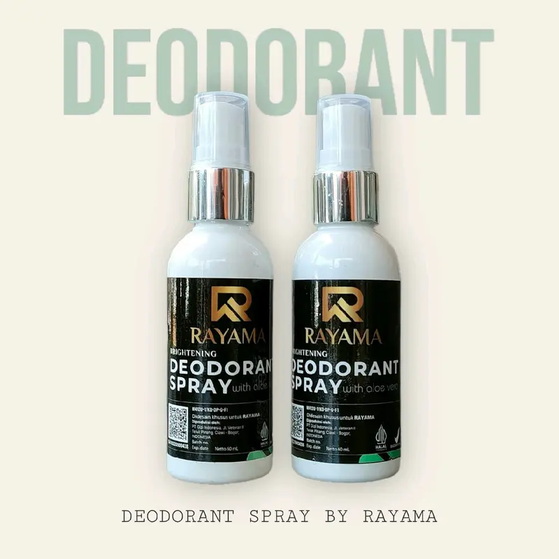 [FREE GIFT] RAYAMA Deodorant Spray | Penghilang Bau Ketiak dan Mengurangi Keringat Berlebih | BPOM Halal Roll 1