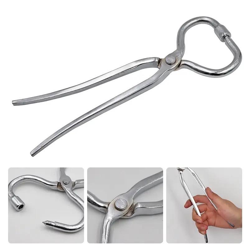 Kìm bấm tạo lỗ mũi cho Trâu Bò bằng thép 2