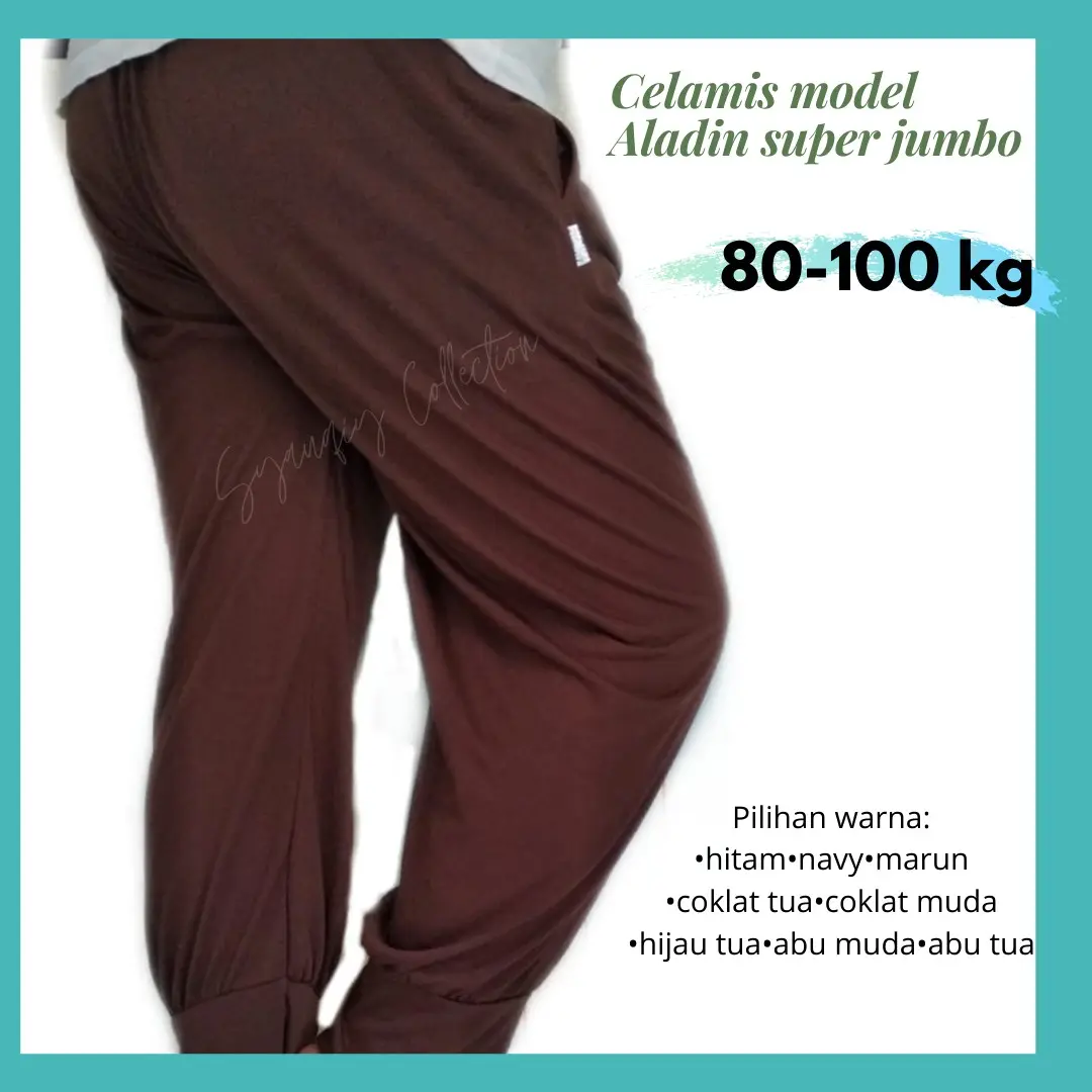 Celana Inner pants Big Size super jumbo up to 100 kg Polos Celana Rayon