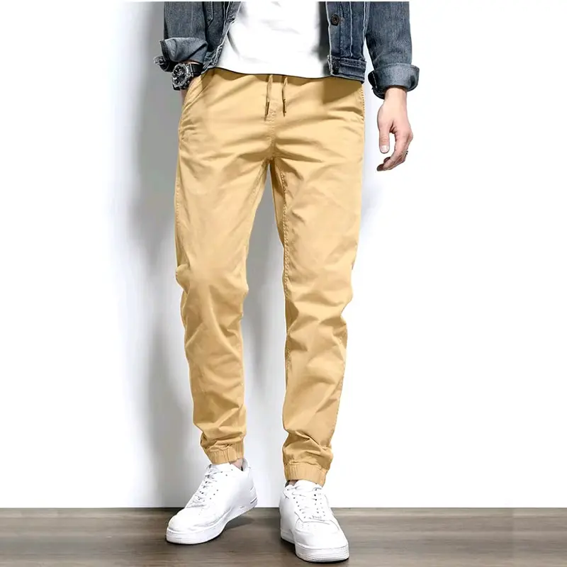 Quần Jogger Nam Kaki Cạp Chun Bo Gấu, Quần Kaki Nam Nữ Mẫu Jogger Bo Gấu  Cao Cấp Vải Cotton Mềm Sau Khi Giặt 2
