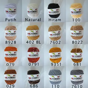 Benang rajut polycherry onitsuga