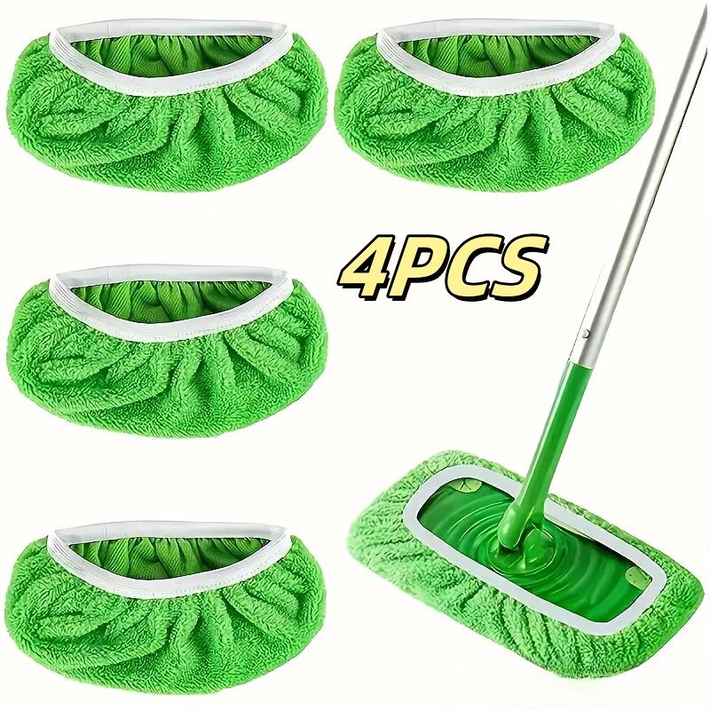 Miếng Lót Thay Thế Cây Lau Nhà, Cao Cấp, Có Thể Tái Sử Dụng, Bộ 4 Cái, Có Thể Giặt Được, Bền, Hấp Thụ Cao, Thích Hợp Để Vệ Sinh Khô Và Ướt 4