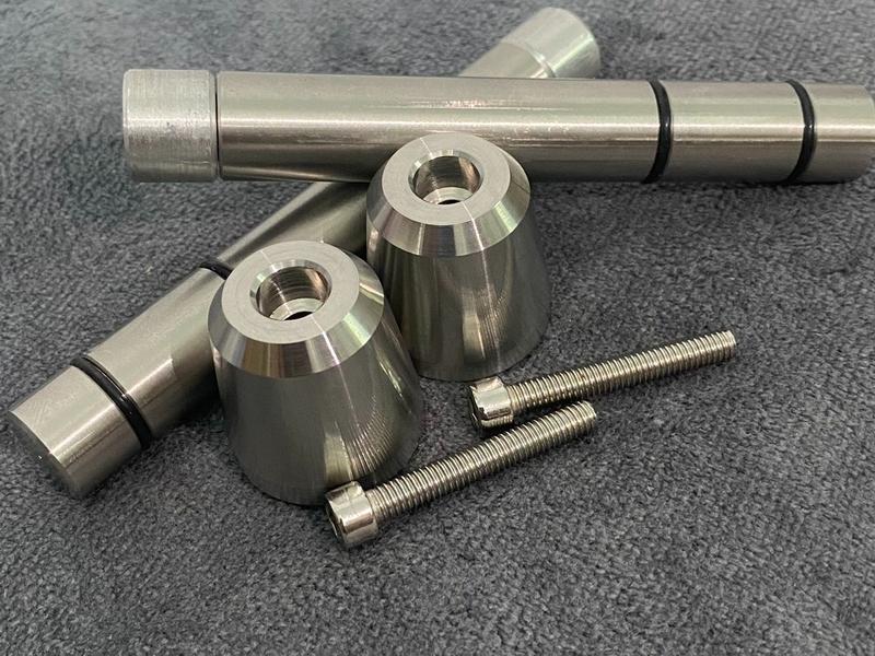  Combo gù tạ inox 304 kèm cốt đóng ghi đông - phụ tùng xe máy 