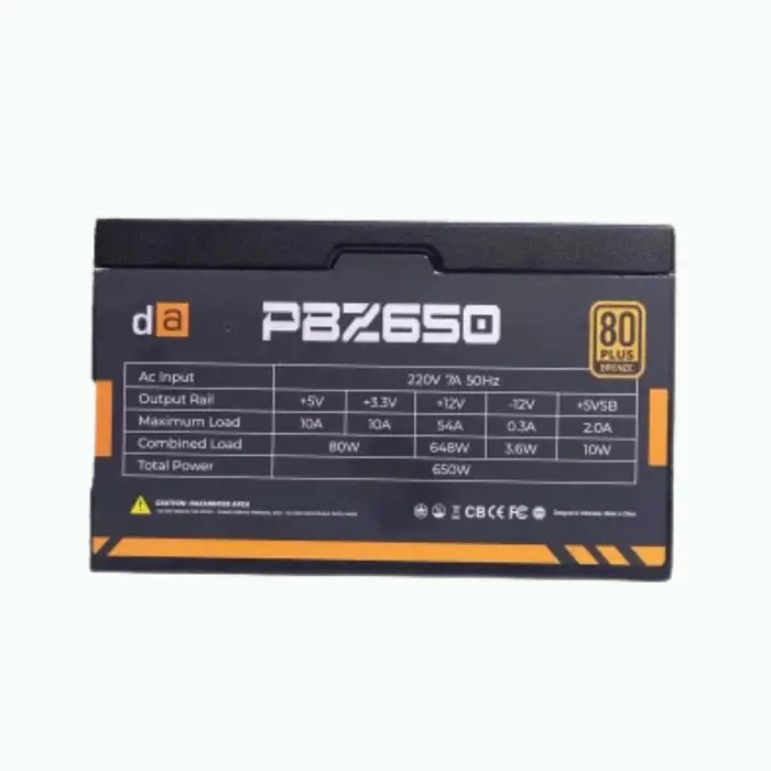 PSU Digital Alliance POWER PBZ 550/600 Watt Bronze Power Supply 1
