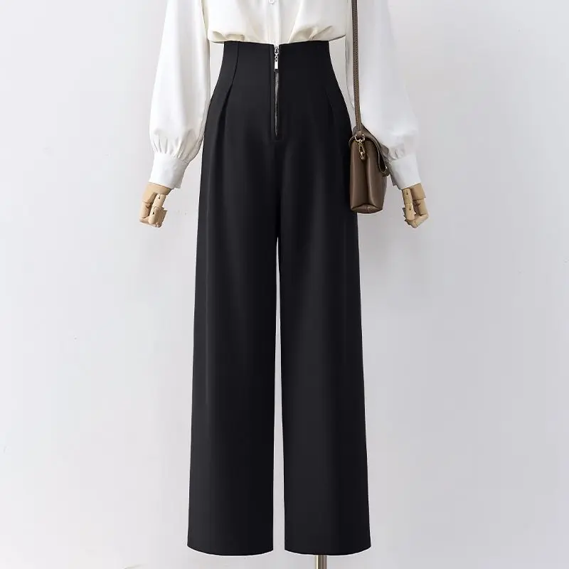 Quần ống suông nữ bigsize cho nàng nấm lùn dáng 95cm.