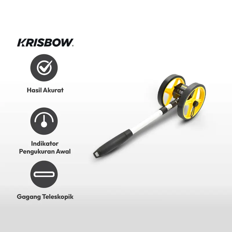 Krisbow Meteran Roda Dorong Diameter 16CM 9999M KW0103385 2