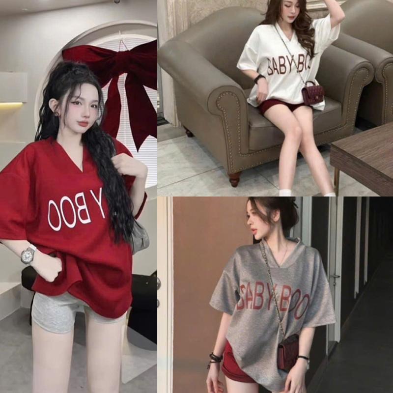 Sét Bộ Cổ Tim Chữ In Nổi Đẹp Chất Umi Hàn Dầy  Dành Cho Nữ Mặc Hè  Cá Tính by T.LINH STORE 68( ko kèm túi phụ kiện ) Áo Women