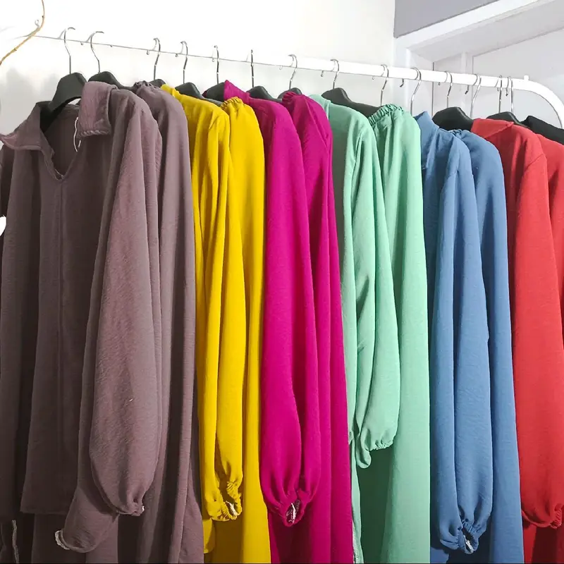 SYARIFAH17 One Set Hijab Style Buyen Wanita Jumbo XL 2XL 3XL 4XL / Celana Lembut Muslim Crinkle Nyaman 2