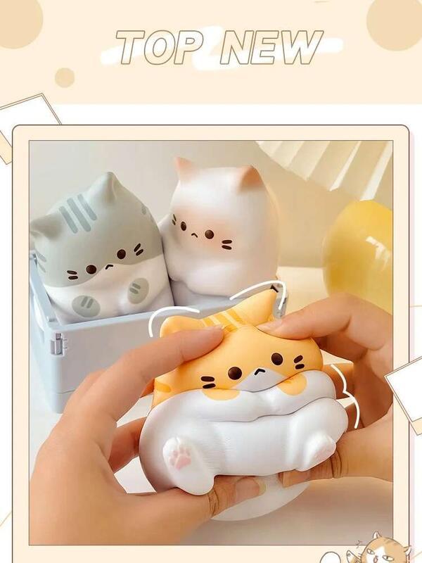Product Introduction of New Cat Relief Toy PU Slow Rising Squeeze Antistress Ball Cartoon Table Ornaments Squishy Stress Reliever Toys 1