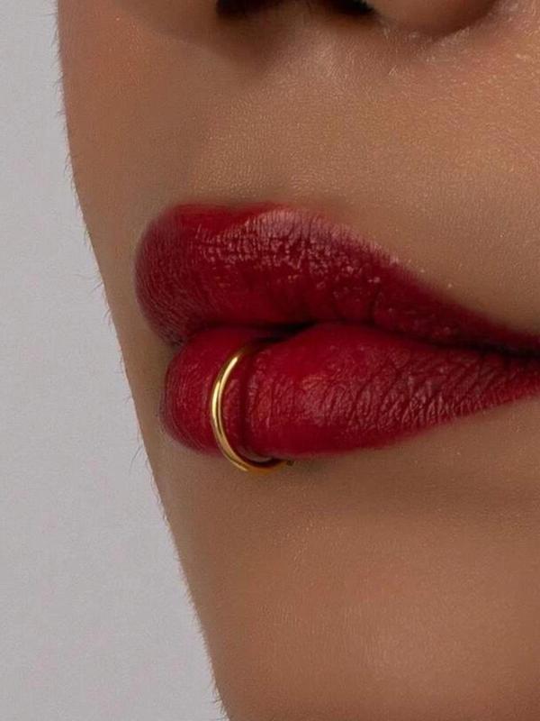 Unisex Street Trend C Shape Lip Ring, Trendy Minimalist Lip Ring, Chic Body Jewelry for Daily & Party Decor for Men & Women 3
