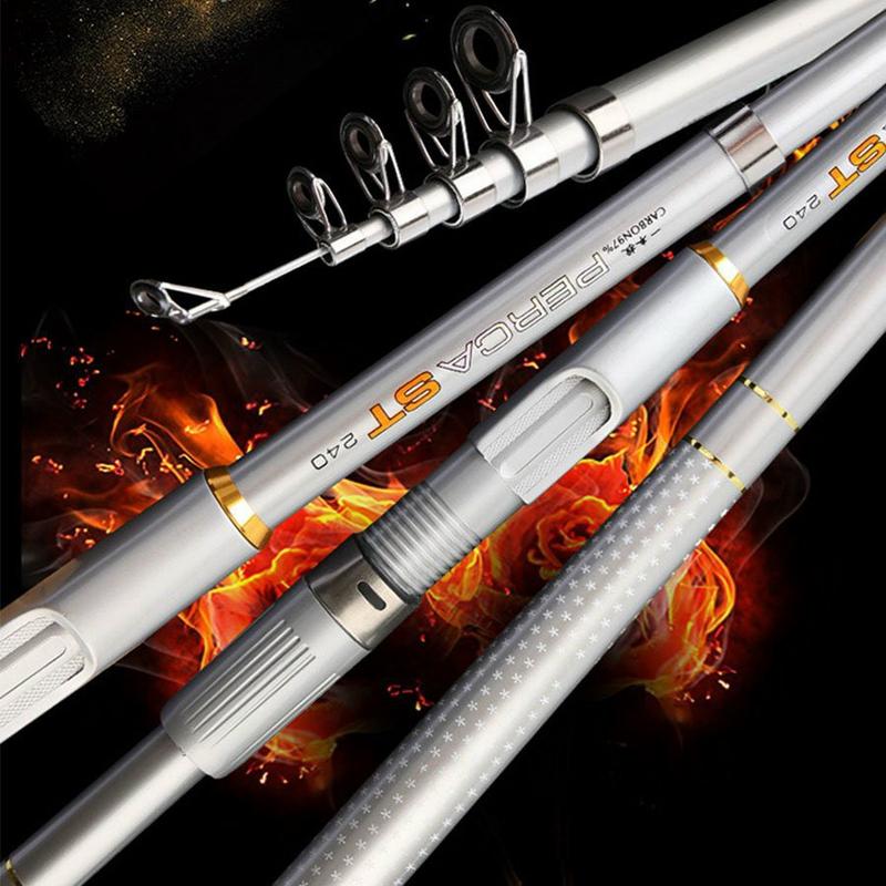 Cần câu lăng xê câu lục Percast 97% Carbon độ dài 2m1-3m6