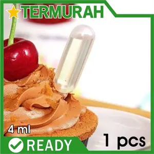 PLASTIC PIPETTES PIPET INFUSER FOOD CAKE CUPCAKE DESSERT SAUCE 4ML
