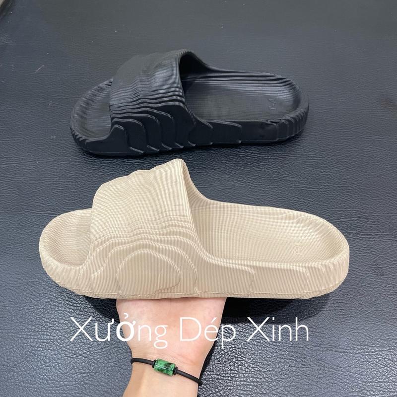 Dép bánh mì vân gỗ, Dép quai ngang nam nữ đế đúc Slipper DéP Jean Đế Bằng Nhung