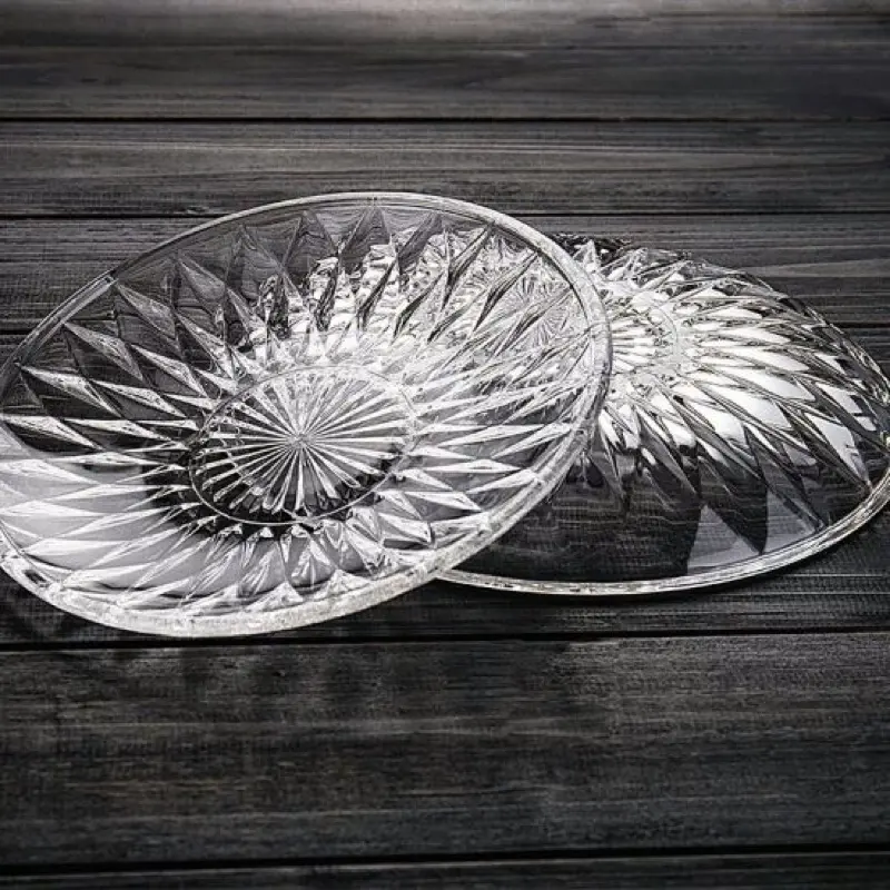 Đĩa Khía Thủy Tinh Cao Cấp Ocean, Đĩa Đựng Hoa Quả Chính Hãng Chất Lượng Cao, Đường Kính 19cm / 22cm - P00102/P00172 1