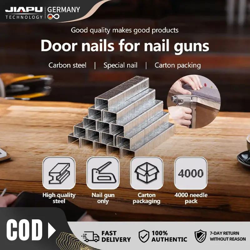 4000pcs Stainless Heavy Duty Staple Nails 3 In 1 Wire For Tucker U Nail/Door /T Shaped Wood Nail