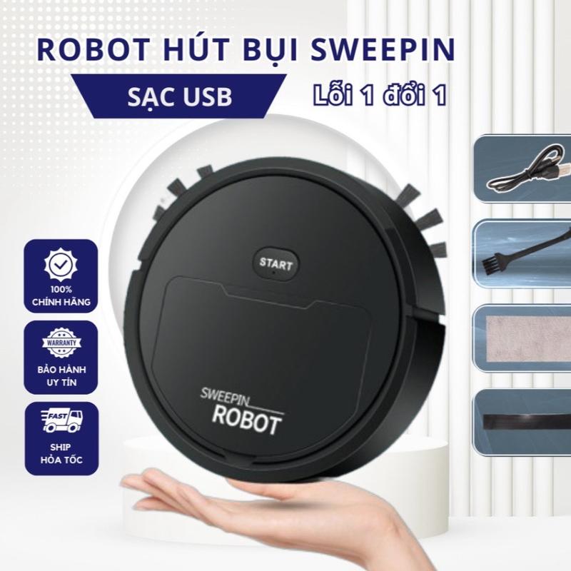 ( HÀNG LOẠI 1 ) Robot Hút Bụi Lau Nhà Thông Minh 3 trong 1 - Máy Tự Động Công Nghệ Cao Cấp Máy Hút Bụi Lau nhà siêu sạch