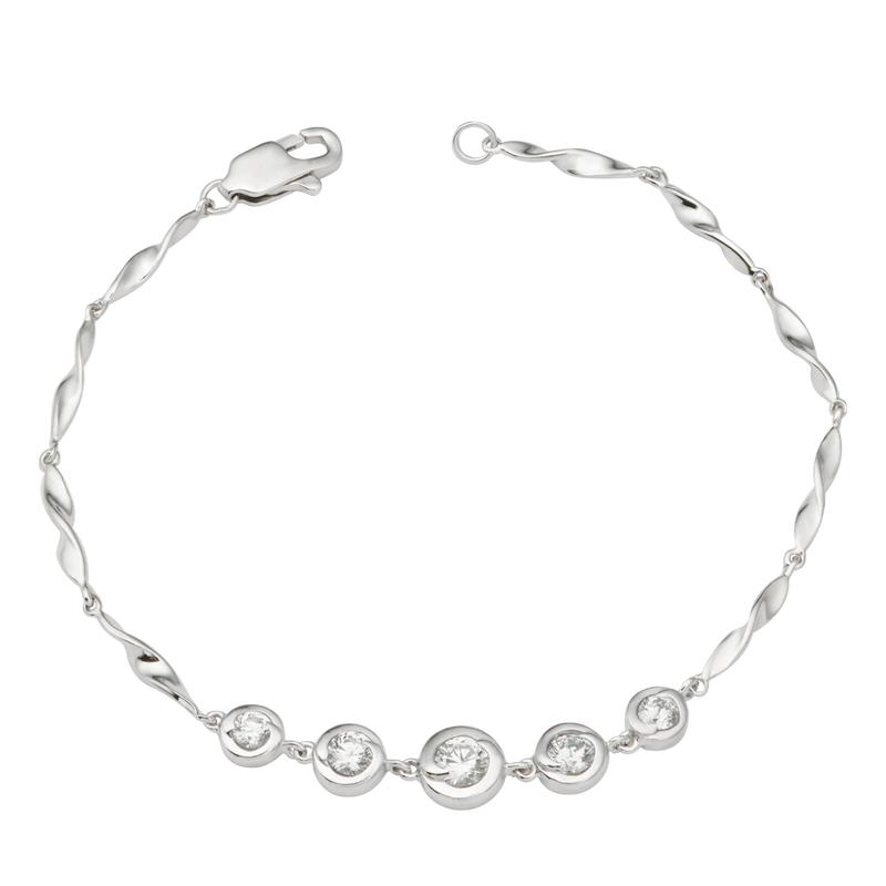 Lắc tay bạc đính đá PNJSilver XMXMK000012