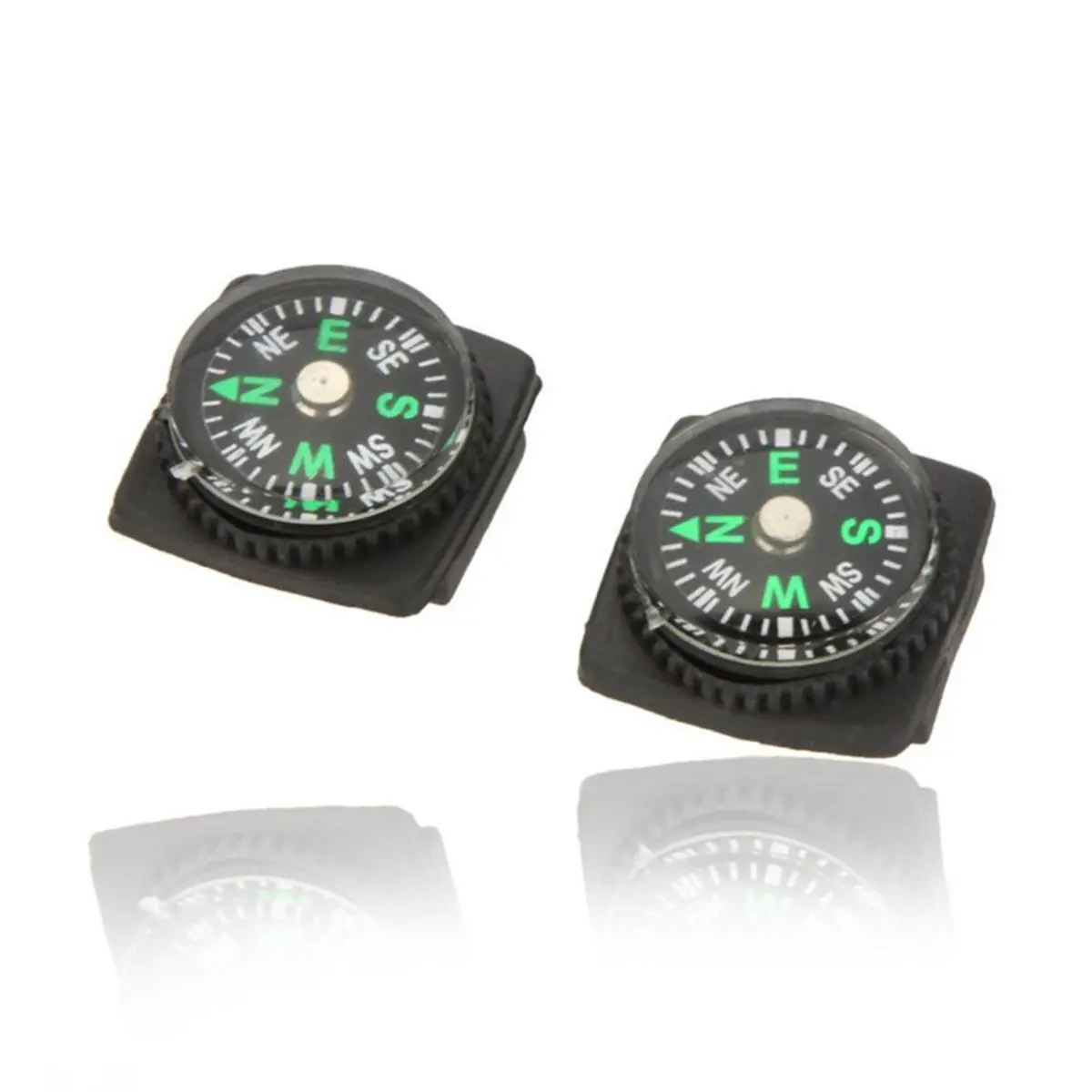 2pcs Adjustable Compass Functional Versatile Compact Wrist Watch Band Lightweight 2.4cm Paracord Survival for Outdoor activities Camping Hiking