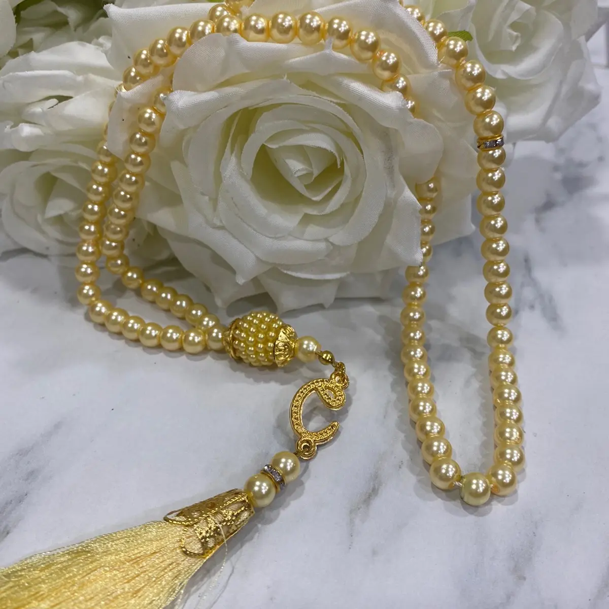 Tasbih/ตัซเบี๊ยะ/ลูกประคำ ดีไซน์เเบบใหม่ 100 เม็ต