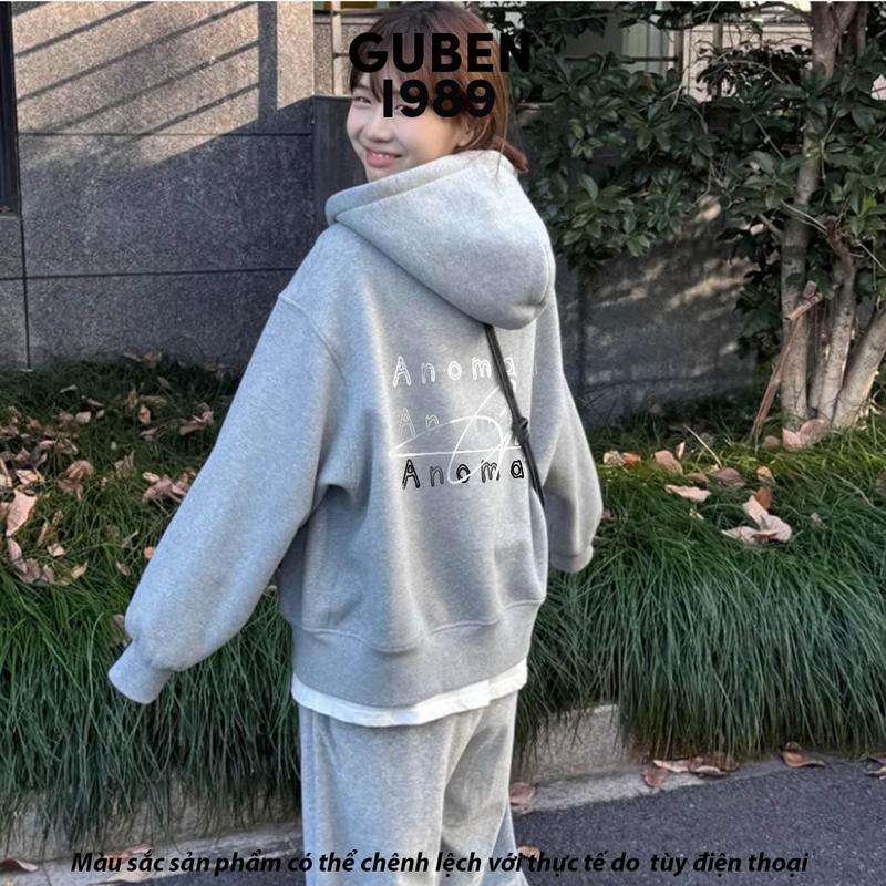 Áo khoác chui đầu Hoodie  Guben  1989 ( nỉ bông) Gb01 Có bigsale   form rộngj nam và nữ