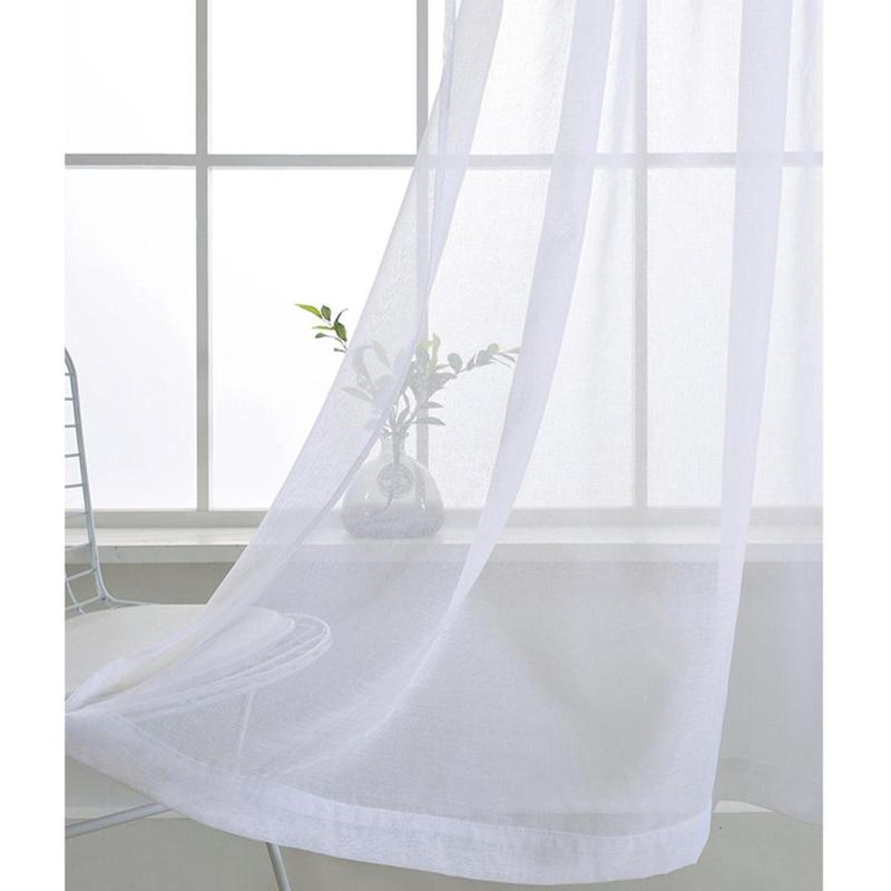 Product Introduction of Outdoor Drapes Patio Curtains - 1 Panels Grommets Top Indoor Outdoor Curtains Waterproof White Patio Sheer Pergola Curtains Drape 2