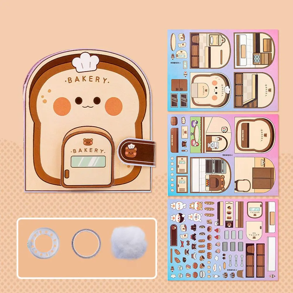 Waffle Cake Pinch Music Creative Cute Quiet Book Decompression Toy Book Handmade DIY Homemade Bean Book Material Pack