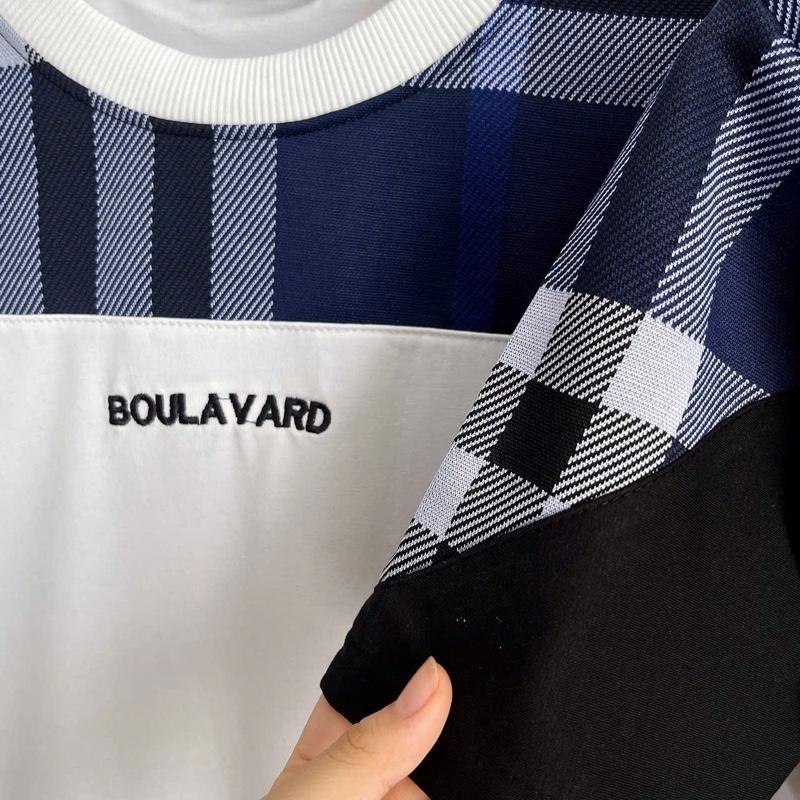 Product Introduction of Áo thun nam cổ tròn phối caro vai trẻ trung - Menswear Cotton, chất liệu cotton co giãn, thoáng mát 7