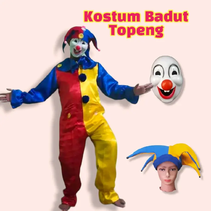 kostum Badut Lucu/kostum badut ulang tahun/kostum badut sulap Ulang tahun Topi 0