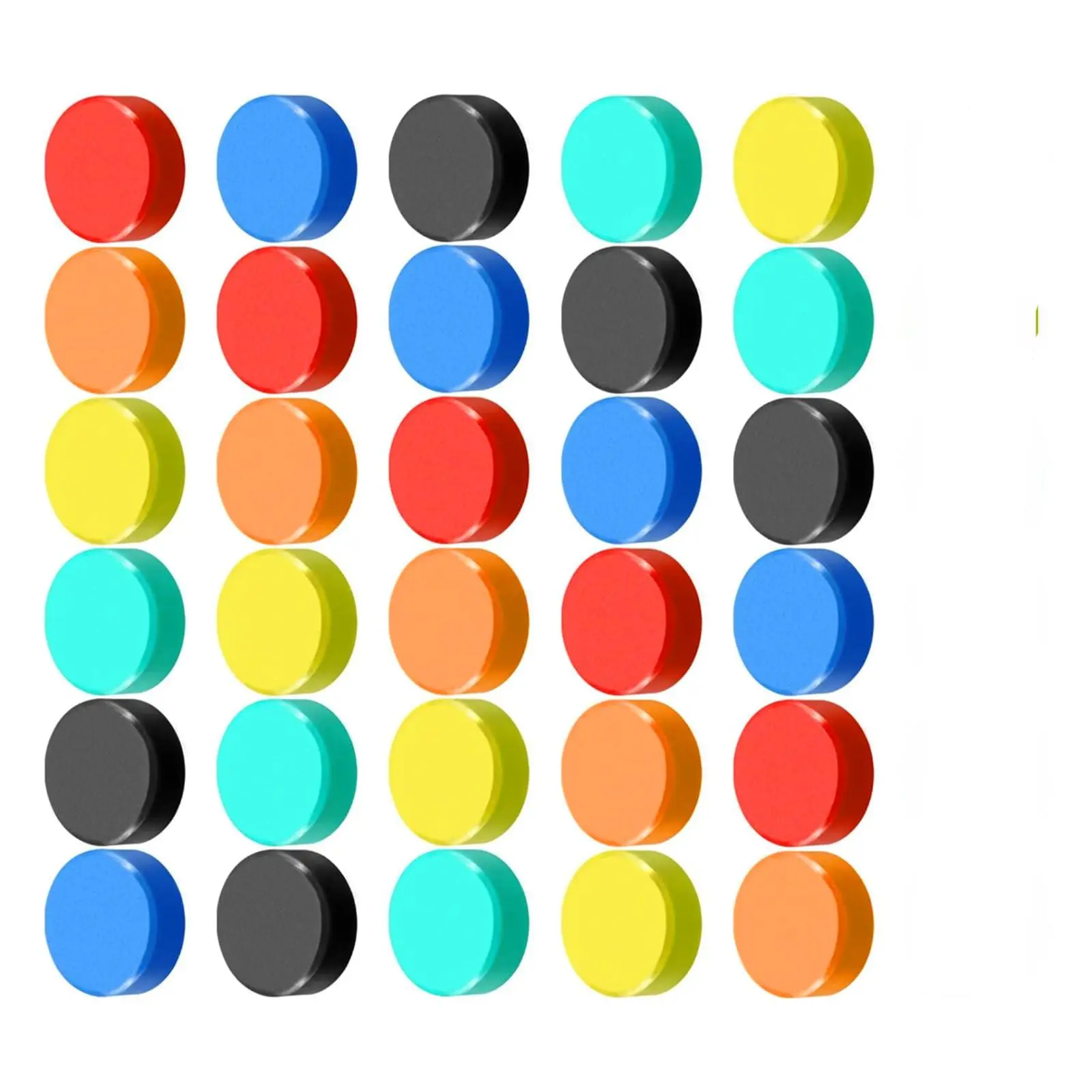 Colorful Round Fridge Magnet, 30pcs/set Small Strong Round Magnet for Whiteboard, Home Decor
