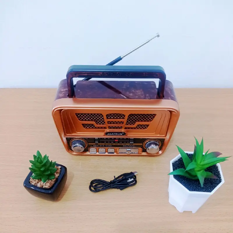 Radio Asatron R-1117 USB Bluetooth dengan Saluran FM, AM, dan SW 2