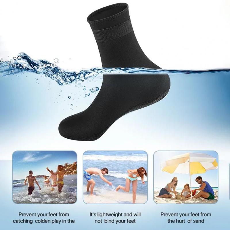 Product Introduction of 1 Pair Diving Socks Wear-resistant Elasticity Non-slip Neoprene Beach Surfing Booties Water Sport Supply 4