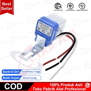 Photocell Fotosel Sensor Cahaya Lampu LED Saklar Otomatis Siang Malam 220V 10A