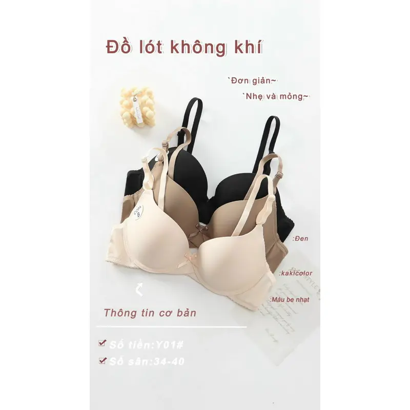 Áo Lót Nữ Đúc Su Cao Cấp Xuất Mỹ Copa Có Gọng Đệm Y01 Bra 3