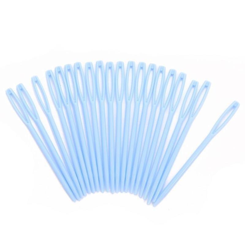 Product Introduction of 20 pcs Set New Plastic Sewing Needles Yarn Knitting Safety Pins Darning Handmade Weaving Tools Accessories 15