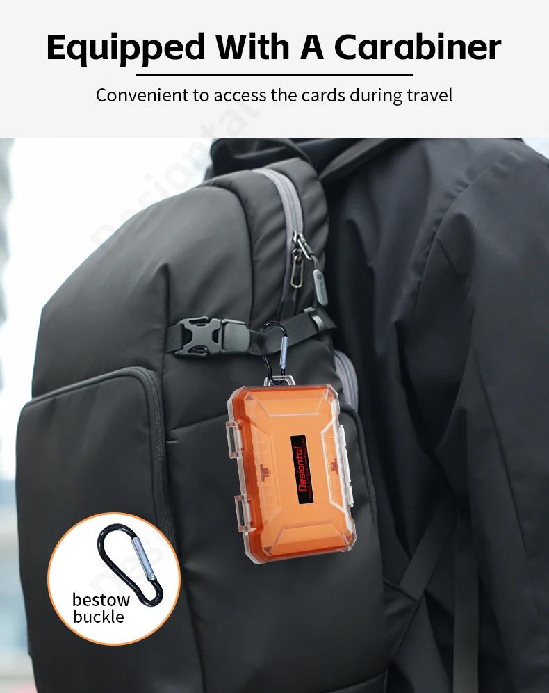 Product Introduction of Memory Card Case ABS SD Microsd Card Holder Waterproof Anti-Static Storage Box for 4 SD Cards & 12 TF/Micro SD Cards 14