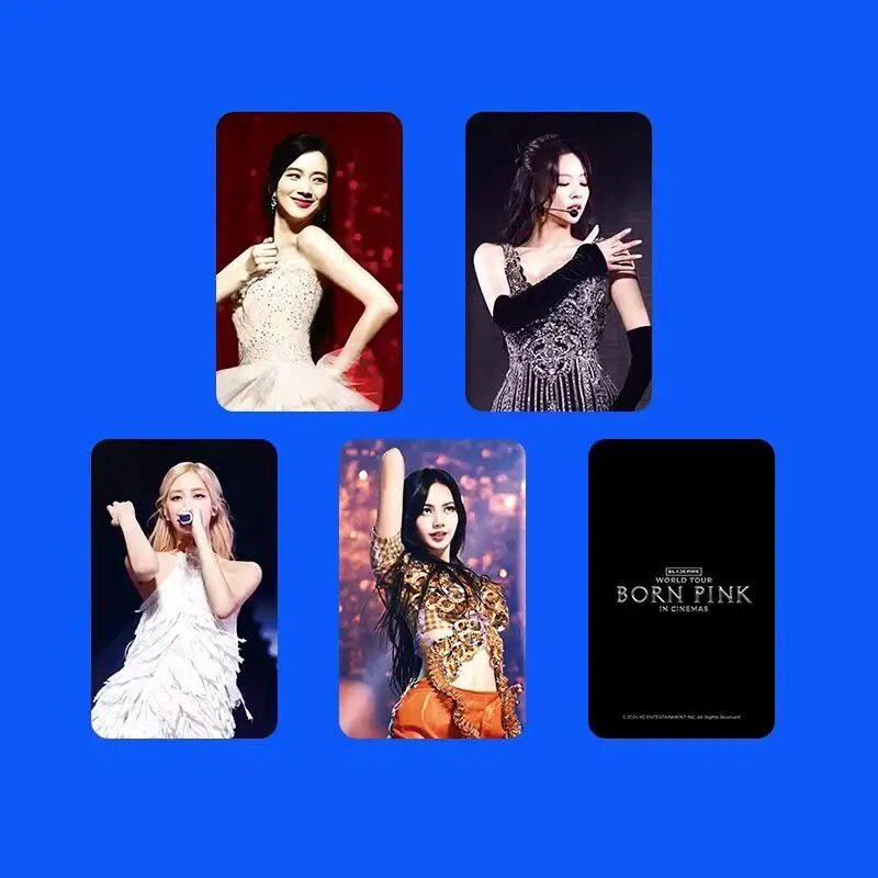 Product Introduction of BLACKPINK 8TH ANNIVERSARY Born Pink In Cinema PhotoCard Jisoo Lisa Jennie Rose Photo Cards 4 Per Set 19