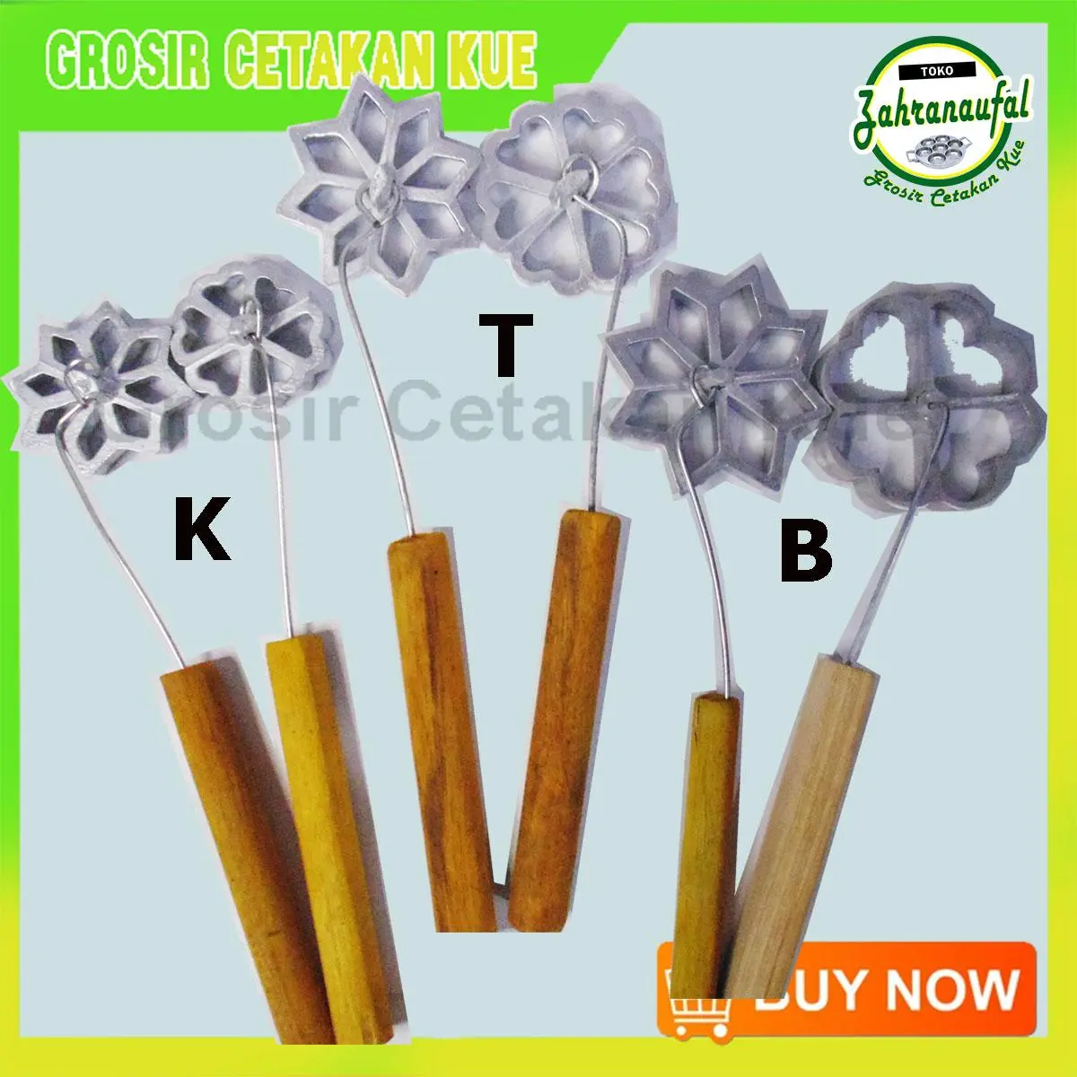 CETAKAN KUE KEMBANG GOYANG BINTANG / BUNGA ANEKA UKURAN goyangnya