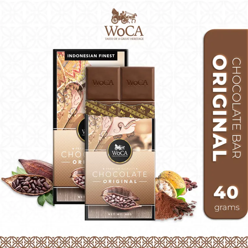 WoCA Premium Chocolate Indonesian Finest Original 40 gr