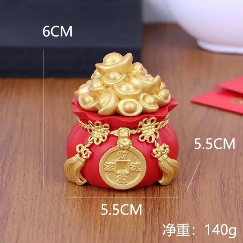 Hũ Đựng Muối Gạo Cầu Tài Lộc Đầu Năm Mới. Túi Thần Tài May Mắn Trang Trí Ban Thờ Bàn Làm Việc. Chum Vàng Thu Hút Tài Lộc Decor Decor Phòng 7