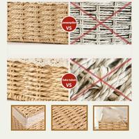 Gambar Keranjang Rotan Penyimpanan Box/Keranjang Penyimpanan Keranjang Makanan Ringan Kotak/Penyimpanan Kosmetik Kotak - gaya kupu-kupu-S dari Vixplorn MALL Kab. Tangerang 5 Tokopedia