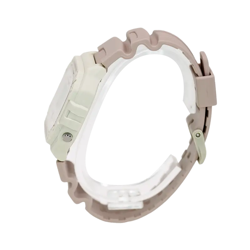 Jam Tangan Wanita Casio Pop W-218HC-4A2 Digital Quartz Watch Beige Dial Rubber Band Watches 1