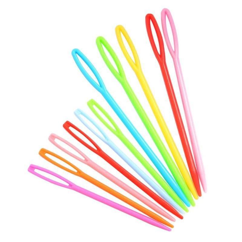 Product Introduction of 20 pcs Set New Plastic Sewing Needles Yarn Knitting Safety Pins Darning Handmade Weaving Tools Accessories 12