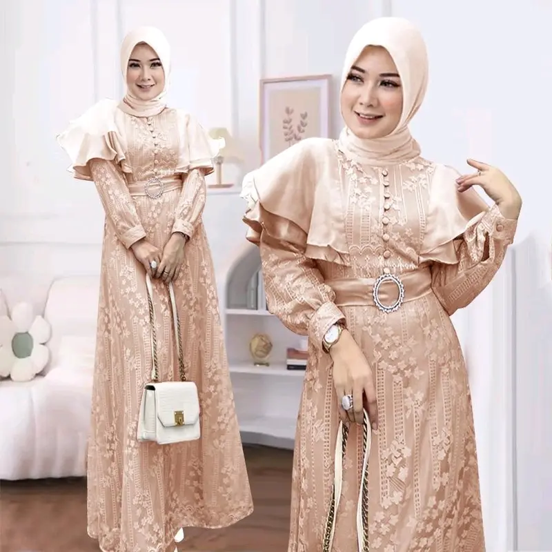 Maxi Wanita Terbaru / Maxi Savita / Maxi Wanita / Pakaian Wanita / Polos / Brukat 5