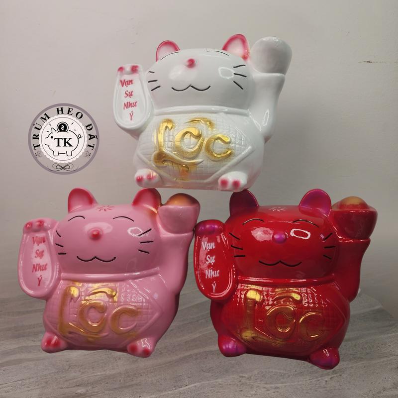 Heo đất tiết kiệm MÈO THẦN TÀI đủ màu / Kèm Ảnh Thật Ống Heo Ống Tiết Kiệm Đựng Tiền