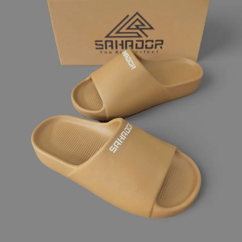 Dép quai ngang bánh mì nam nữ đúc nguyên khối SAHADOR đế cao 4cm siêu êm nhẹ chống trơn trượt DC07 6