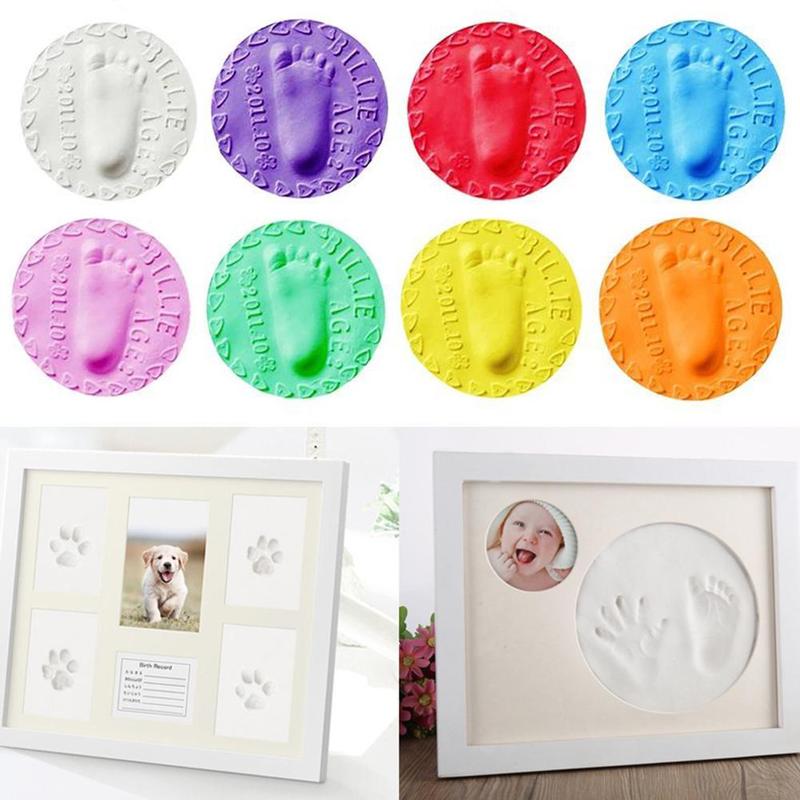 Đệm mực tay và chân cho Em Bé Thiết kế vui nhộn, Khuôn bùn tay và chân cho Em Bé In tay và chân cho Em Bé T0I1 4