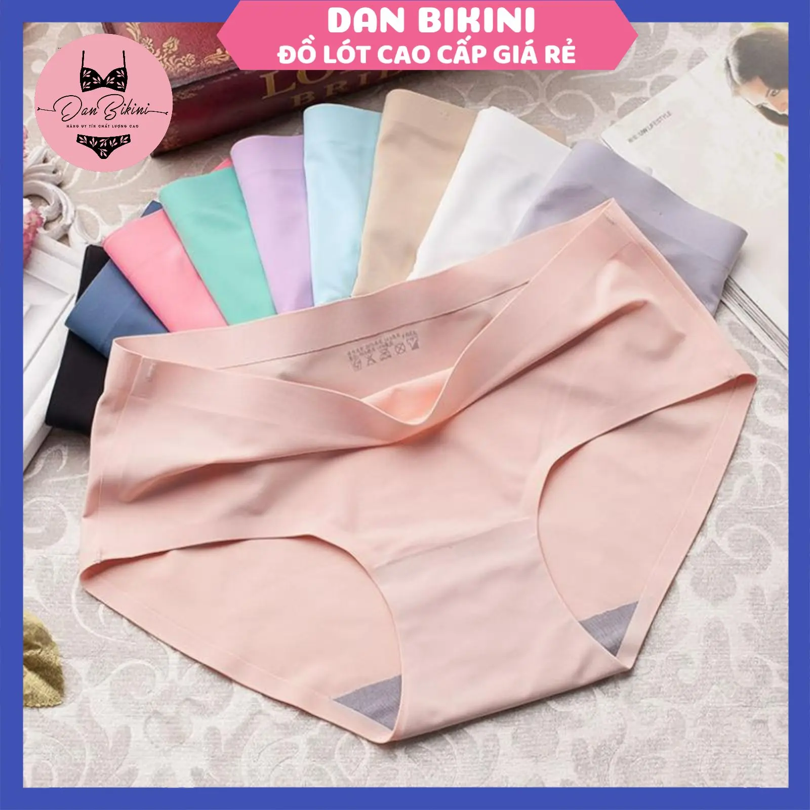 Quần Lót Nữ Chất Liệu Đúc Su Không Đường May Thoáng Mát Kháng Khuẩn Danbikini Mã 810